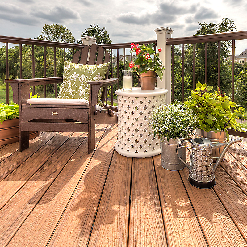 1X6 20' TREX TIKI TORCH TRANSCEND DECKING  GROOVED HFLTTTTRAN