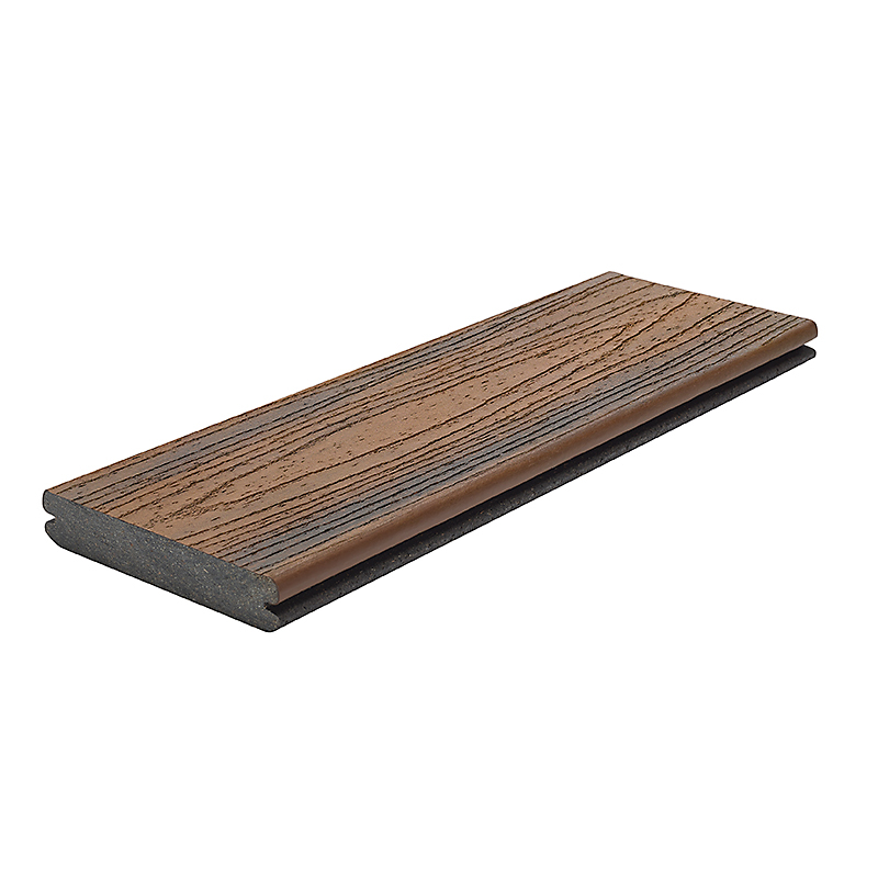 1X6 20' TREX SPICED RUM TRANSCEND DECKING  GROOVED HFLTSRTRAN