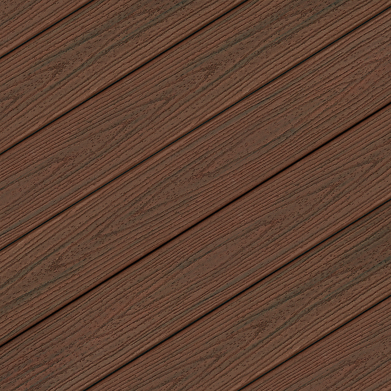 1X6 20' TREX SPICED RUM TRANSCEND DECKING  GROOVED HFLTSRTRAN