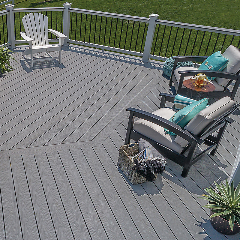 1X6 16' TREX SELECT PEBBLE DECKING SQUARE EDGE HFLTSELPEB