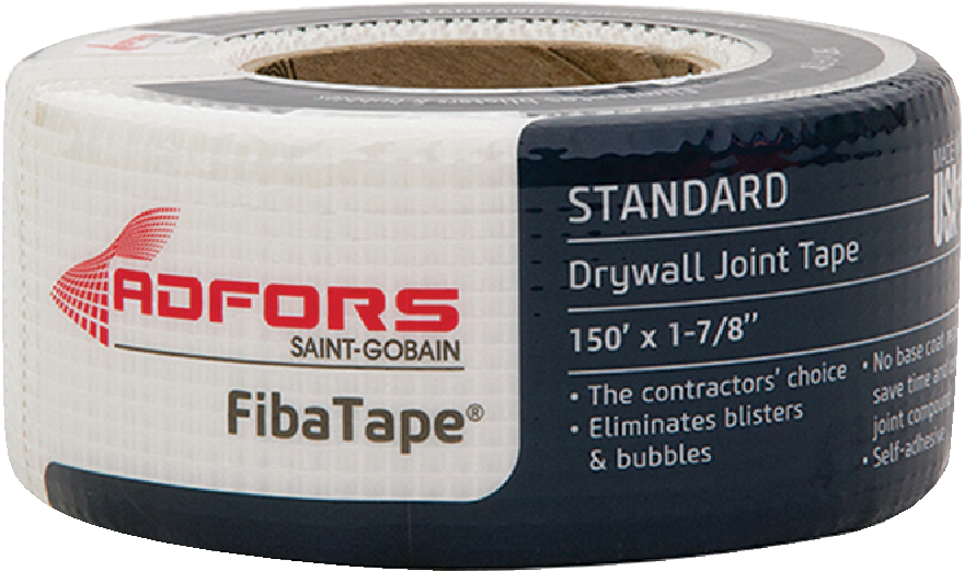 FibaTape White Fiberglass Mesh Joint Tape 1 and 7 Eighths Inch by 150 Feet