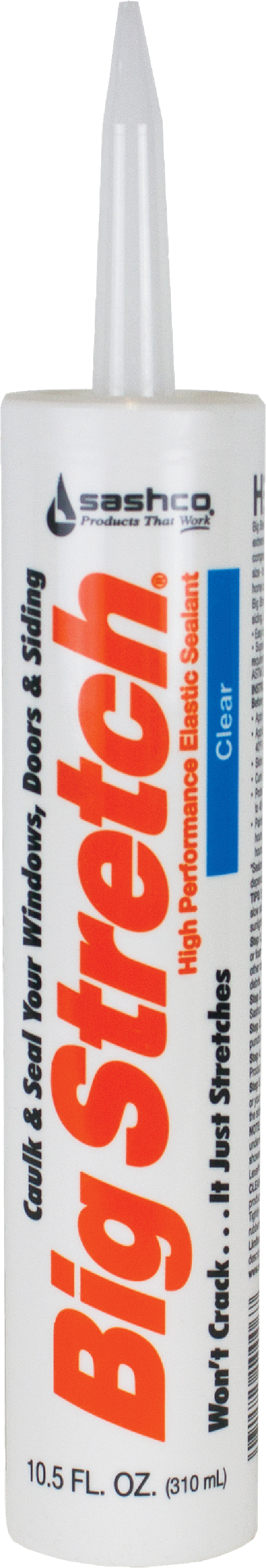 Clear Acrylic Rubber Sealant, 10.5 Ounce Tube, Weatherproof and Flexible
