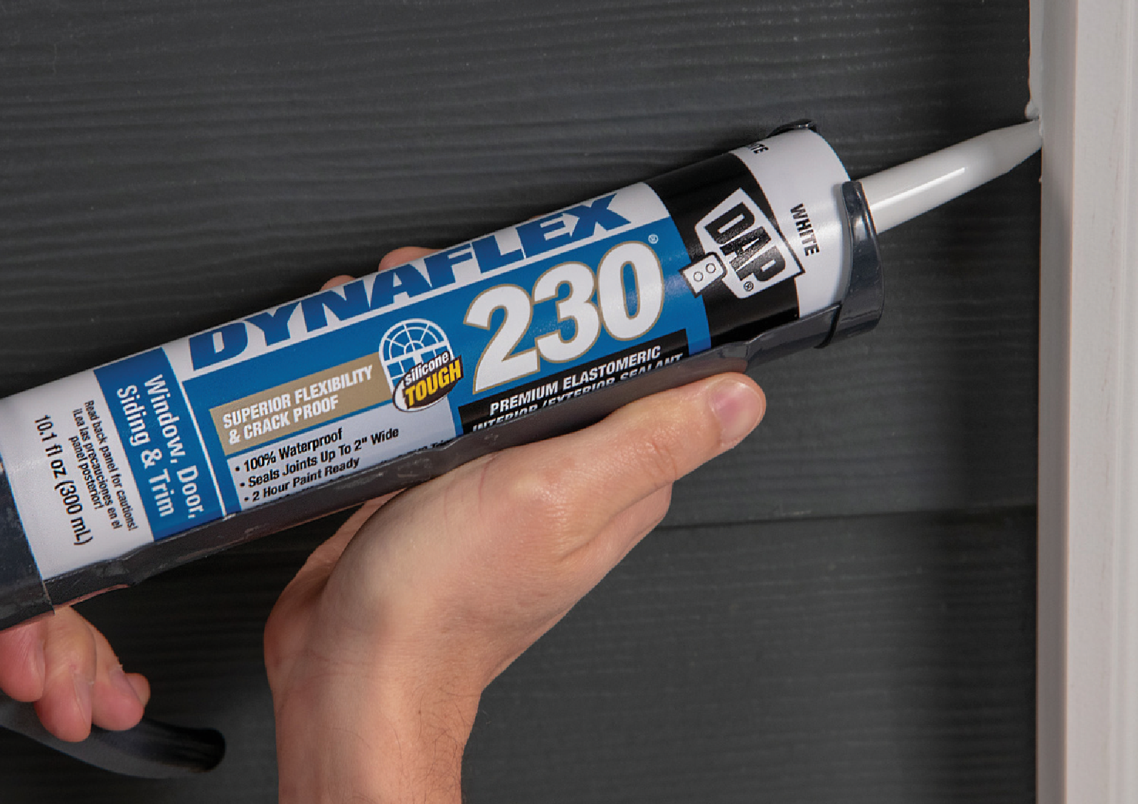 Dynaflex 230 10.1 Oz. Waterproof Elastomeric Sealant For Windows, Doors, And Trim