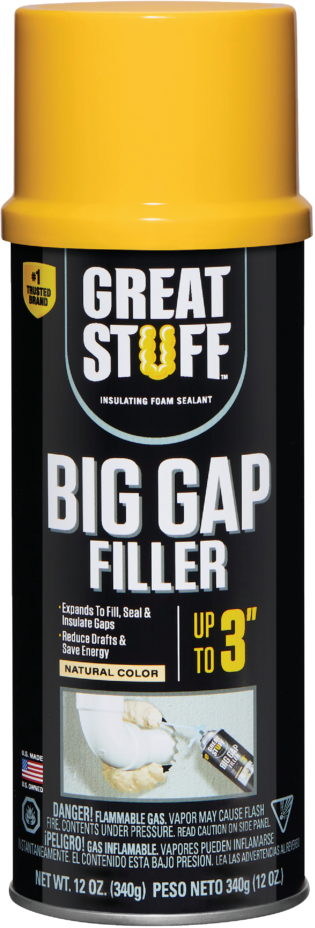 12 Oz. Big Gap Filler Insulating Foam Sealant - Triple Expanding