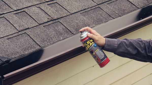 14 Oz. Black Rubber Spray Sealant - Waterproof, Flexible Coating