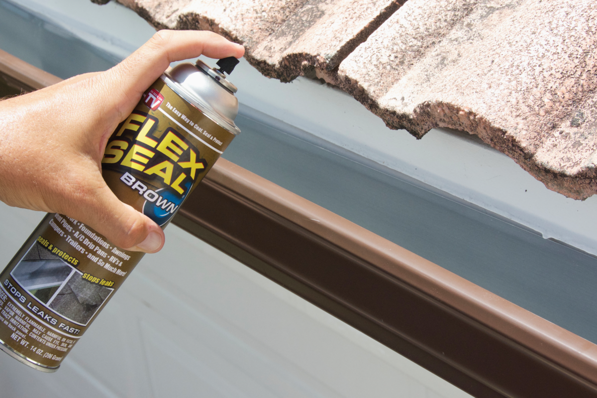 FLEX SEAL Brown Rubber Sealant Coating 14 Ounce Aerosol Spray Can
