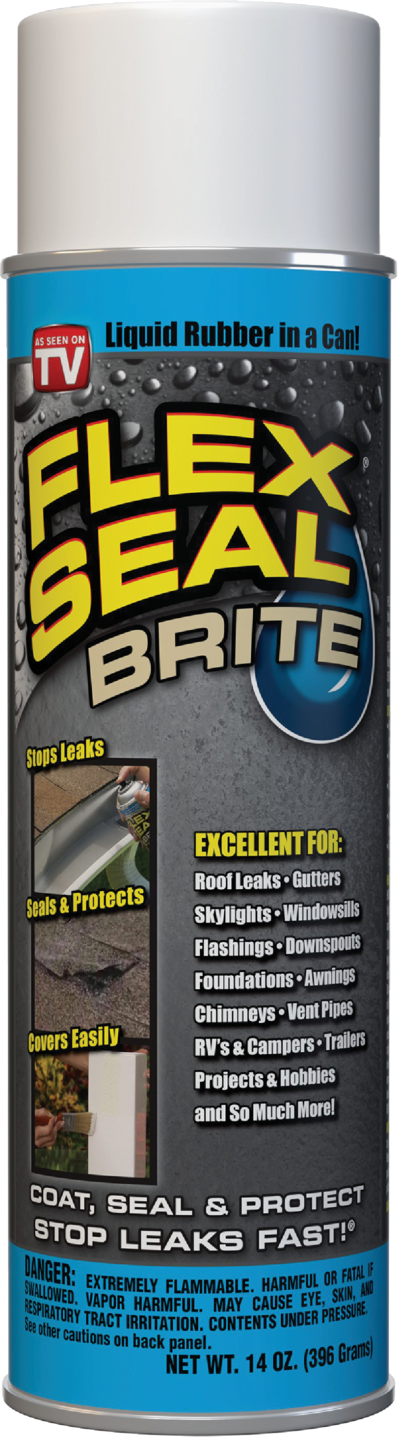 FLEX SEAL 14 Oz. Spray Rubber Sealant, Bright White