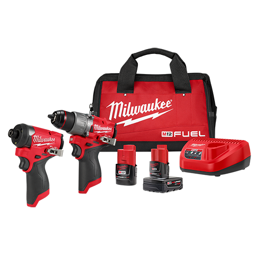M12 Fuel 12-volt Lithium-ion Brushless Hammer Drill/driver & Impact Combo Kit 2597-22