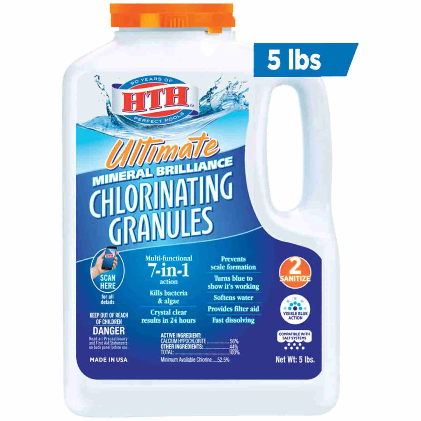 HTH 5 Lb. Ultimate Mineral Brilliance Pool Chlorine Granule