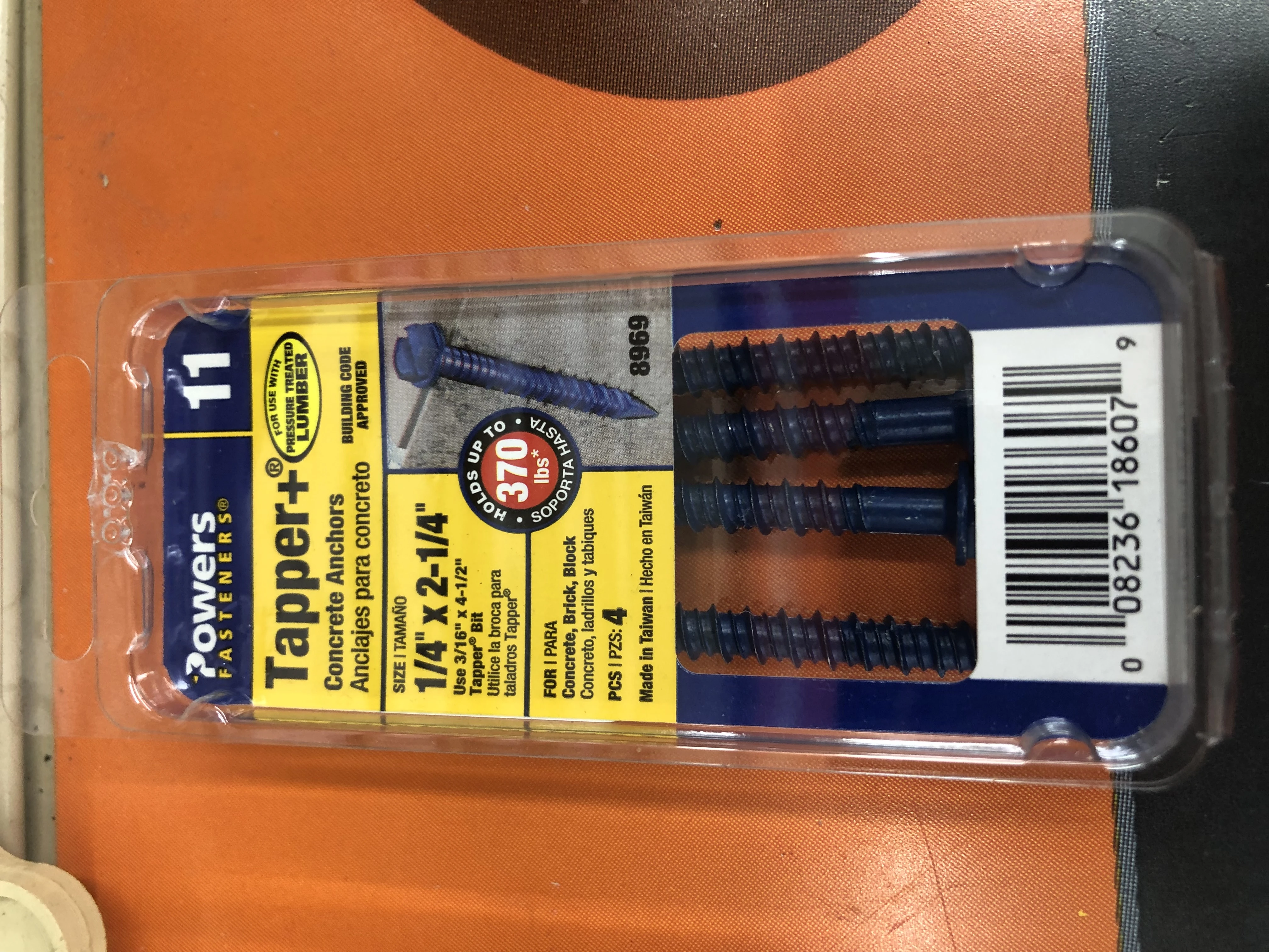 HX CONCT SC 1/4X2 1/4