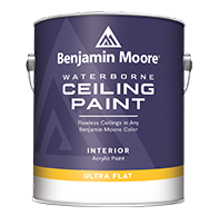 Benjamin Moore Waterborne Ceiling Paint Ultra Flat White 1 Gallon Interior