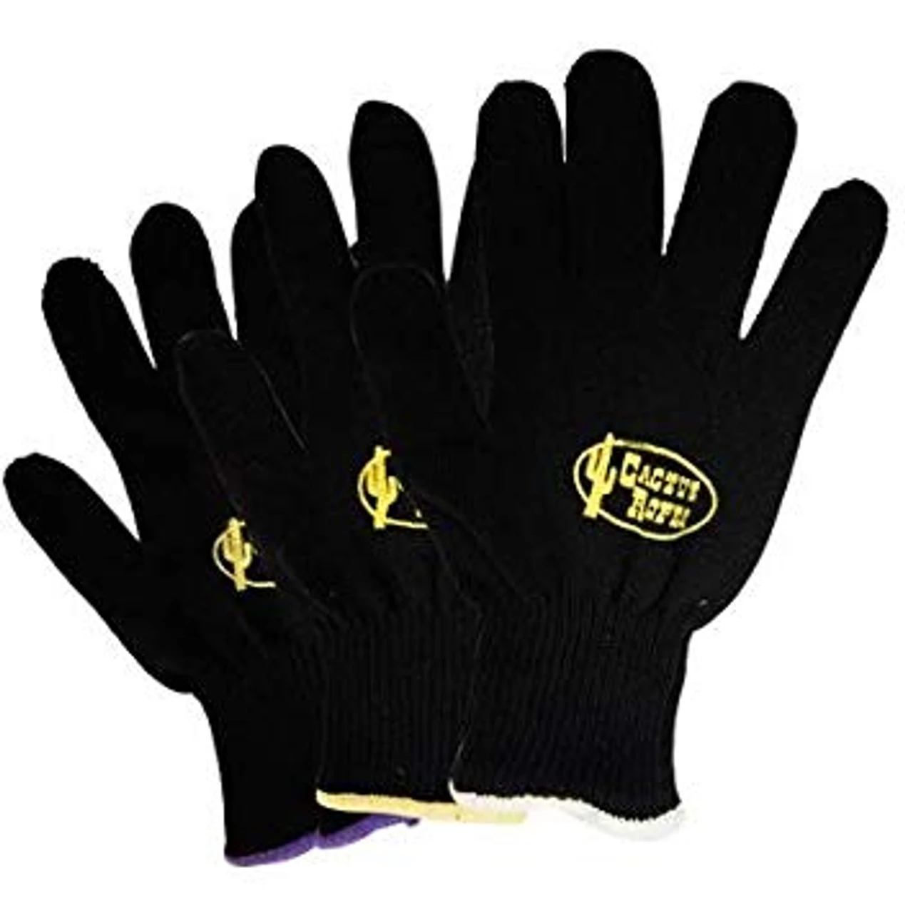 GLOVES CACTUS LG BLK W/ WH BAND