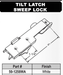 Tilt Latch Sweep Window Lock Pair