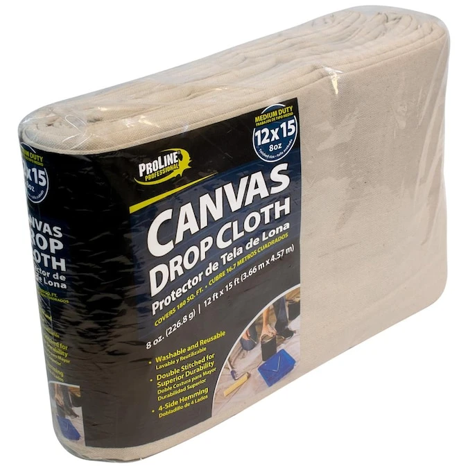 PROLINE 8OZ 12X15 CANVAS DROP CLOTH