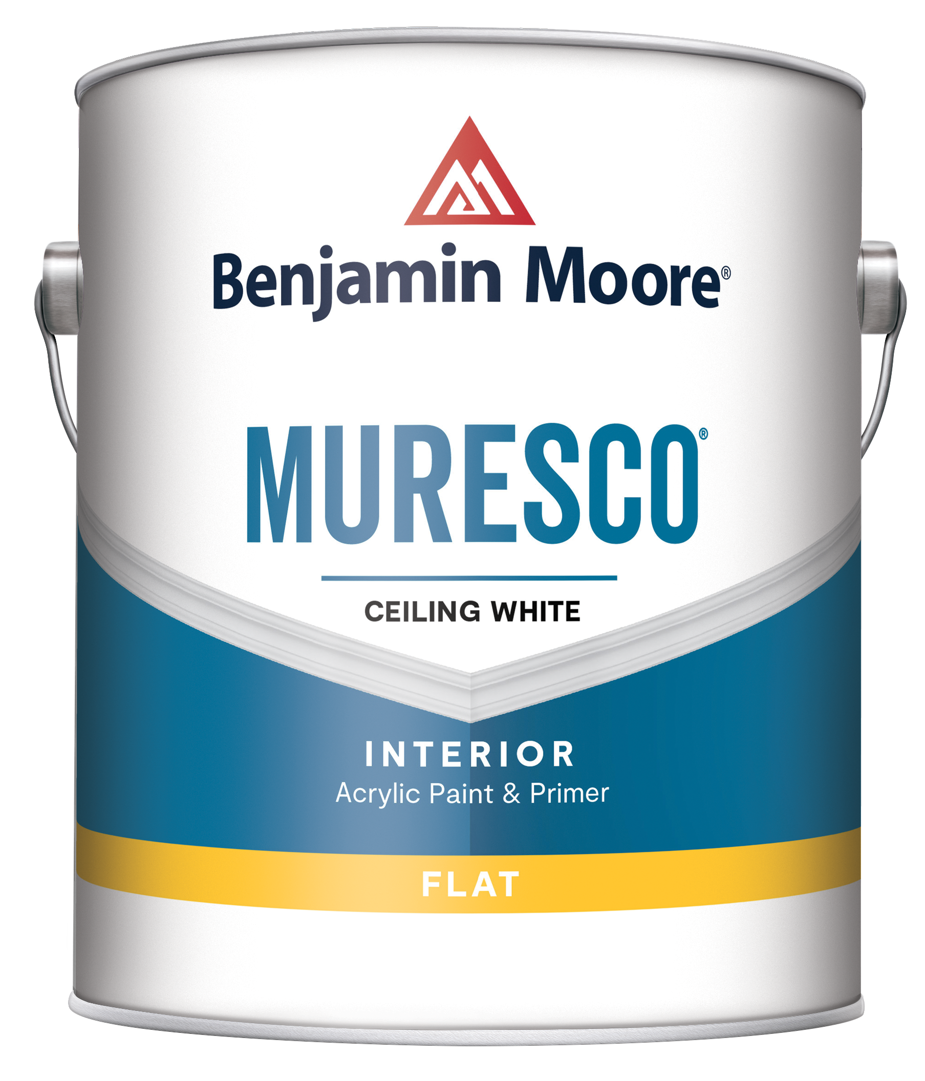 Benjamin Moore Muresco Ceiling Paint - Flat, White, 1 Gallon