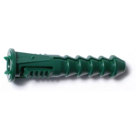 12-14-16 Green Plastic Hangmaster Ribbed Plastic Anchor Kit For Secure Mounting