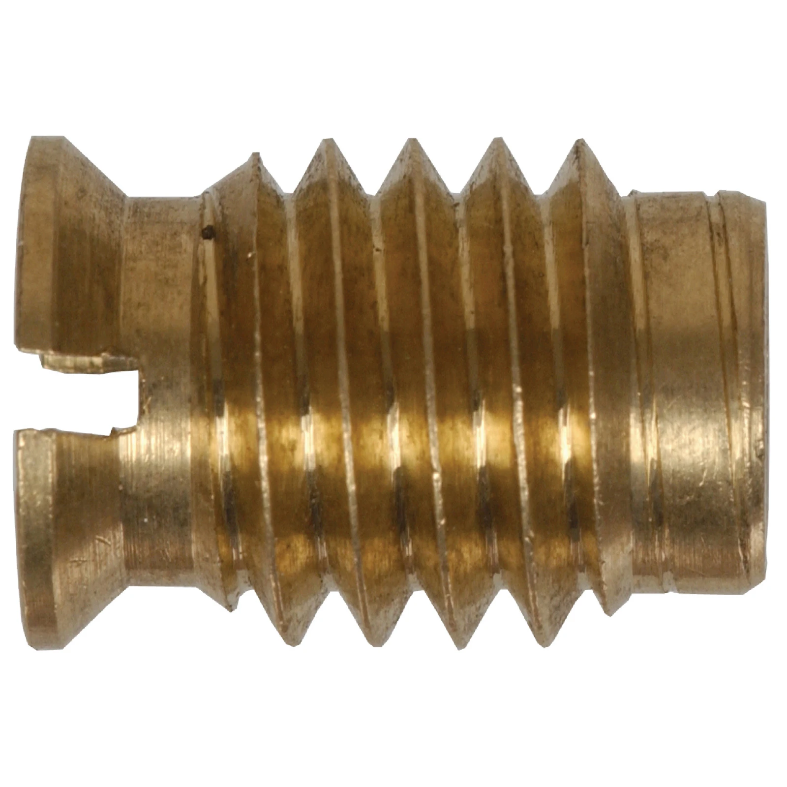 1/4-20 Slotted Brass Wood Insert Fasteners - Xl Size