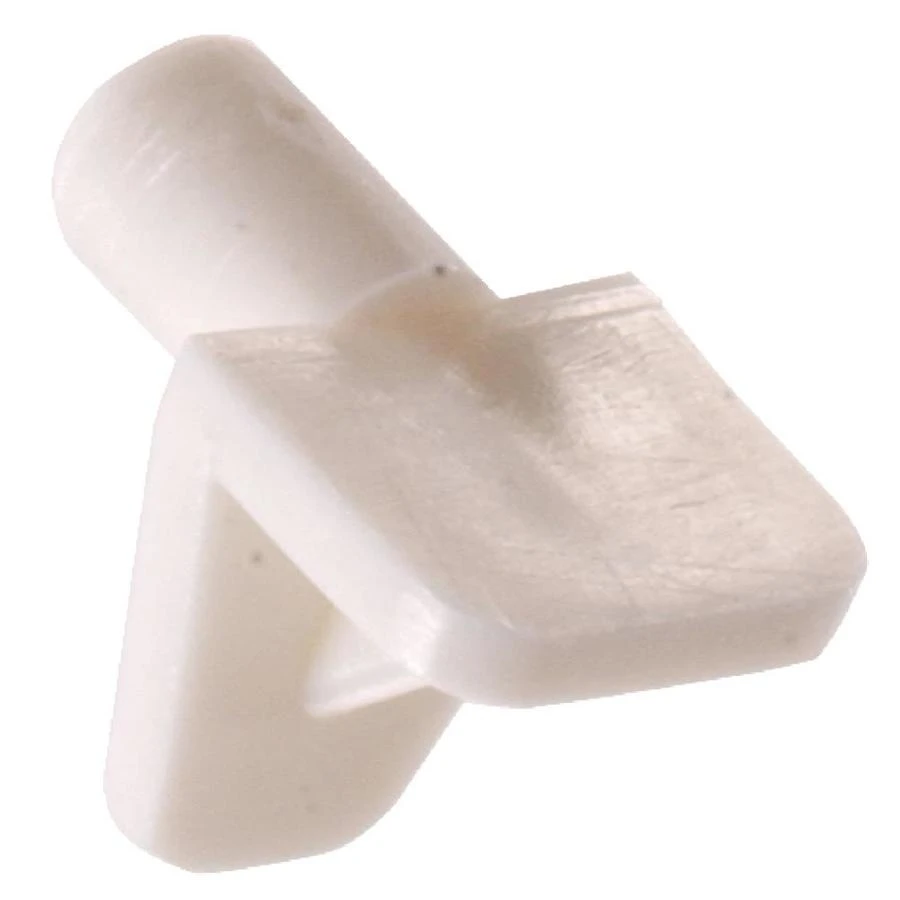 5mm White Plastic Shelf Pins - 8 Pack For Cabinet Hardware
