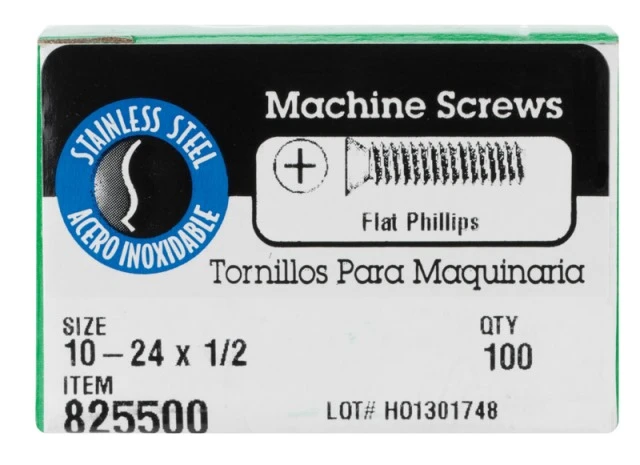 825500 18-8 FH PHL MS 10-24X1/2