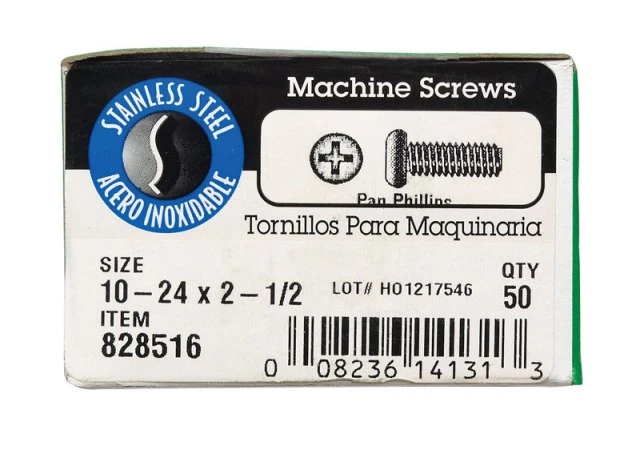 828516 18-8 PN PH MS 10-24X21/2