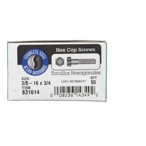 831614 18-8 HX CP 3/8-16X3/4
