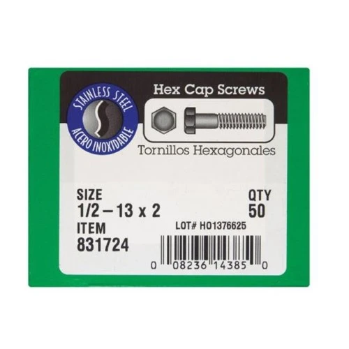 831724 18-8 HX CP 1/2-13X2