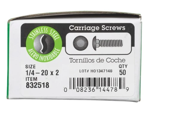 832518 18-8 CARR SC 1/4X2