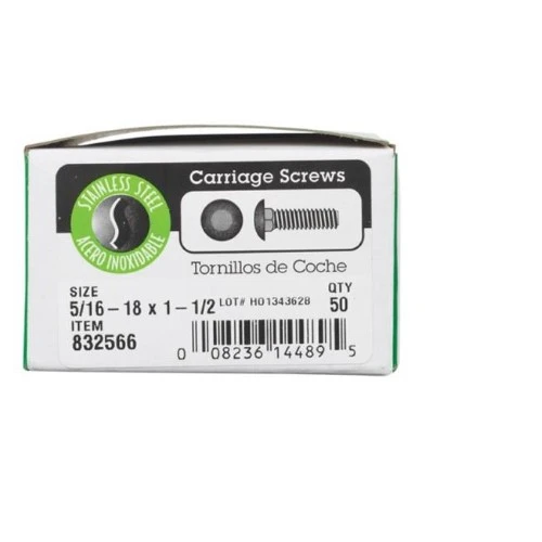 832566 18-8 CARR SC 5/16X1 1/2