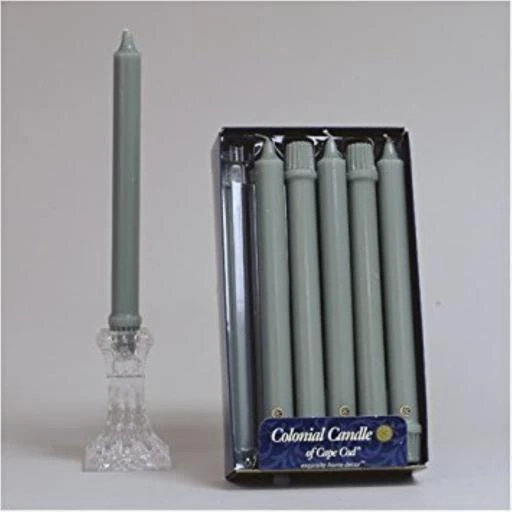 Unscented Green Taper Candles 1.25" X 10" - 12 Pieces