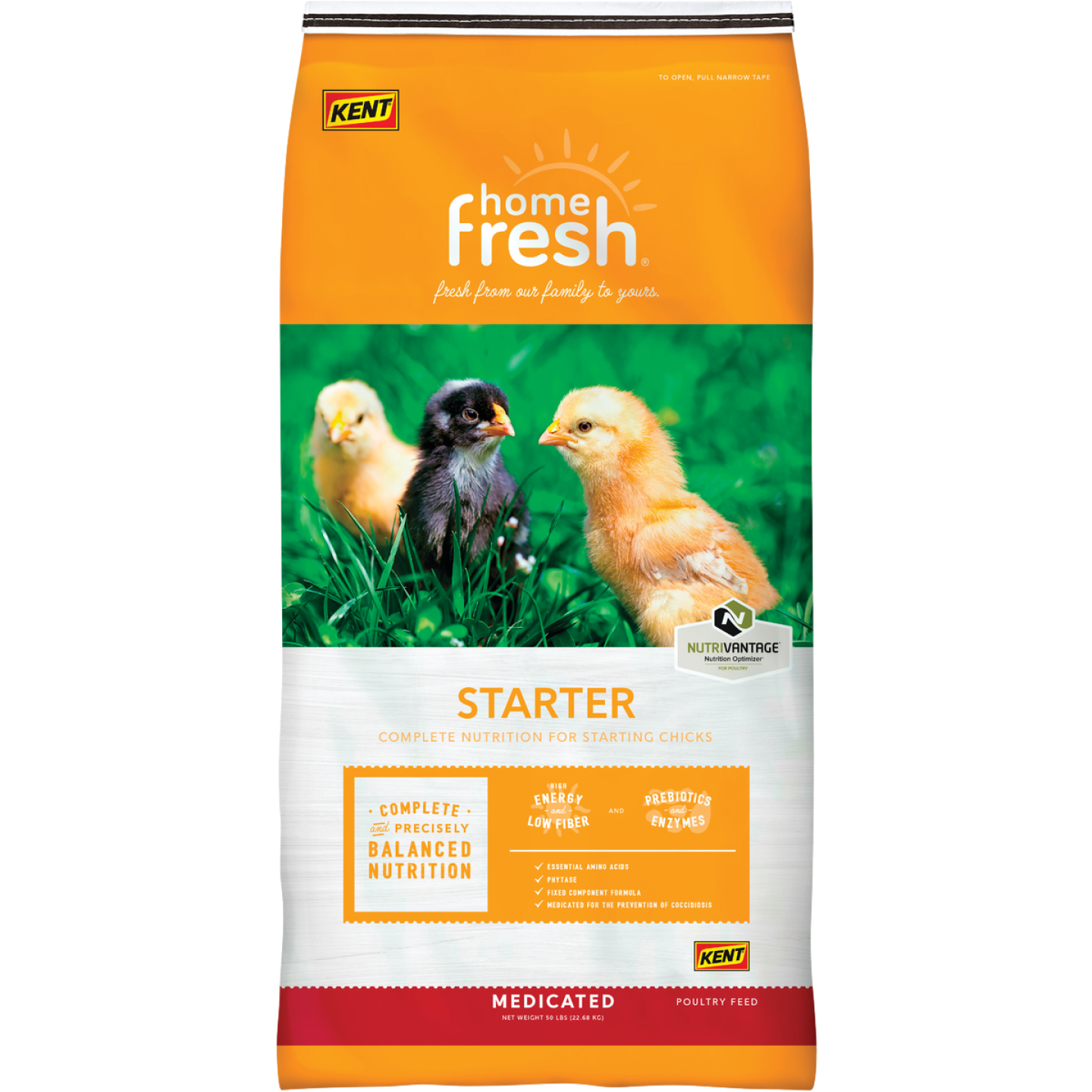 ADM Pen Pals 50 Lb. Medicated Chicken Starter/Grower Chicken Feed