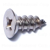 #14 X 5/8" Phillips Flat Sheet Metal Screws Stainless 18-8
