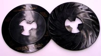 7" MEDIUM RIBBED DISC FACE PAD HARD BLK, 3M 80515