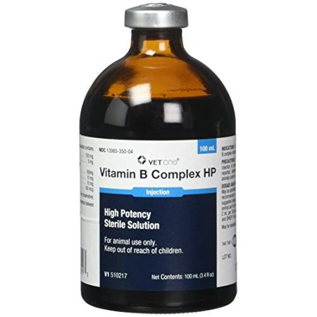 Vitamin B Complex High Potency, For Cattle, Swine, and Sheep, 100ml