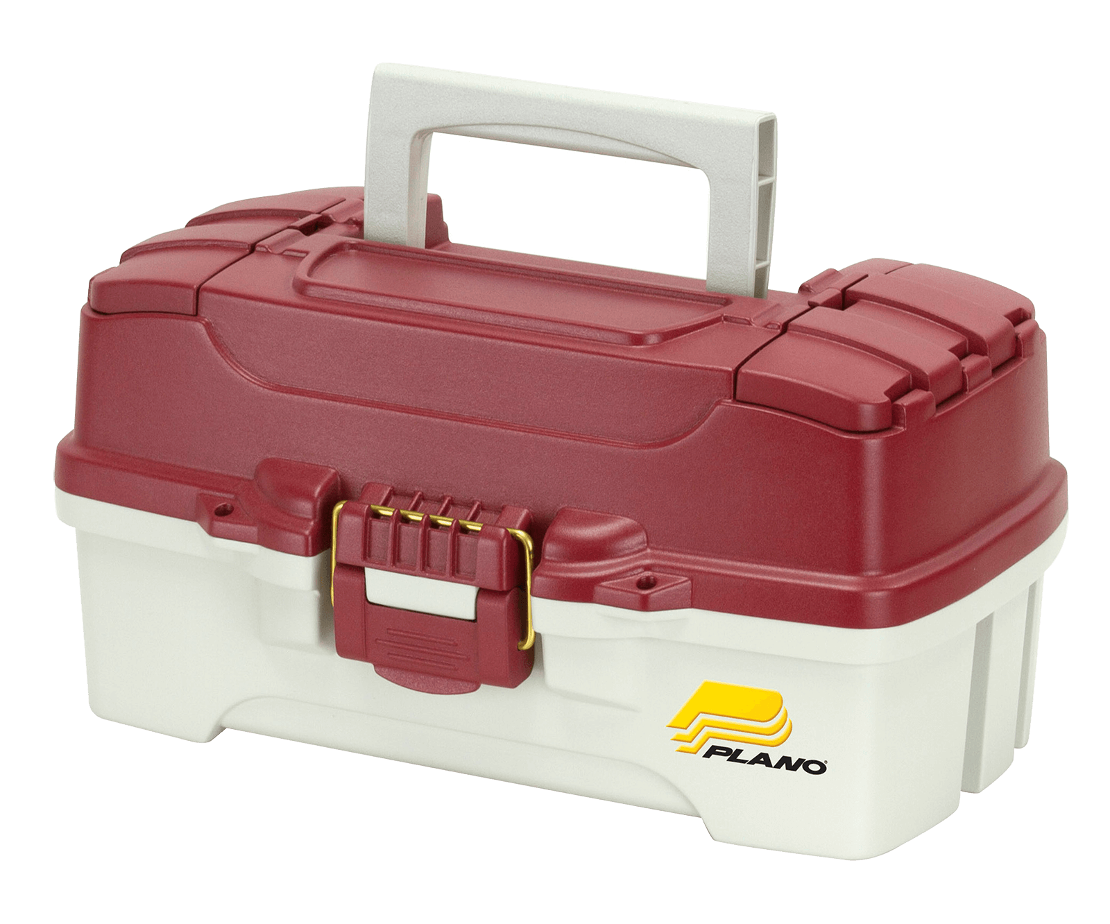 PLANO ONE-TRAY FISHING TACKLE BOX - RED 13-3/4x8