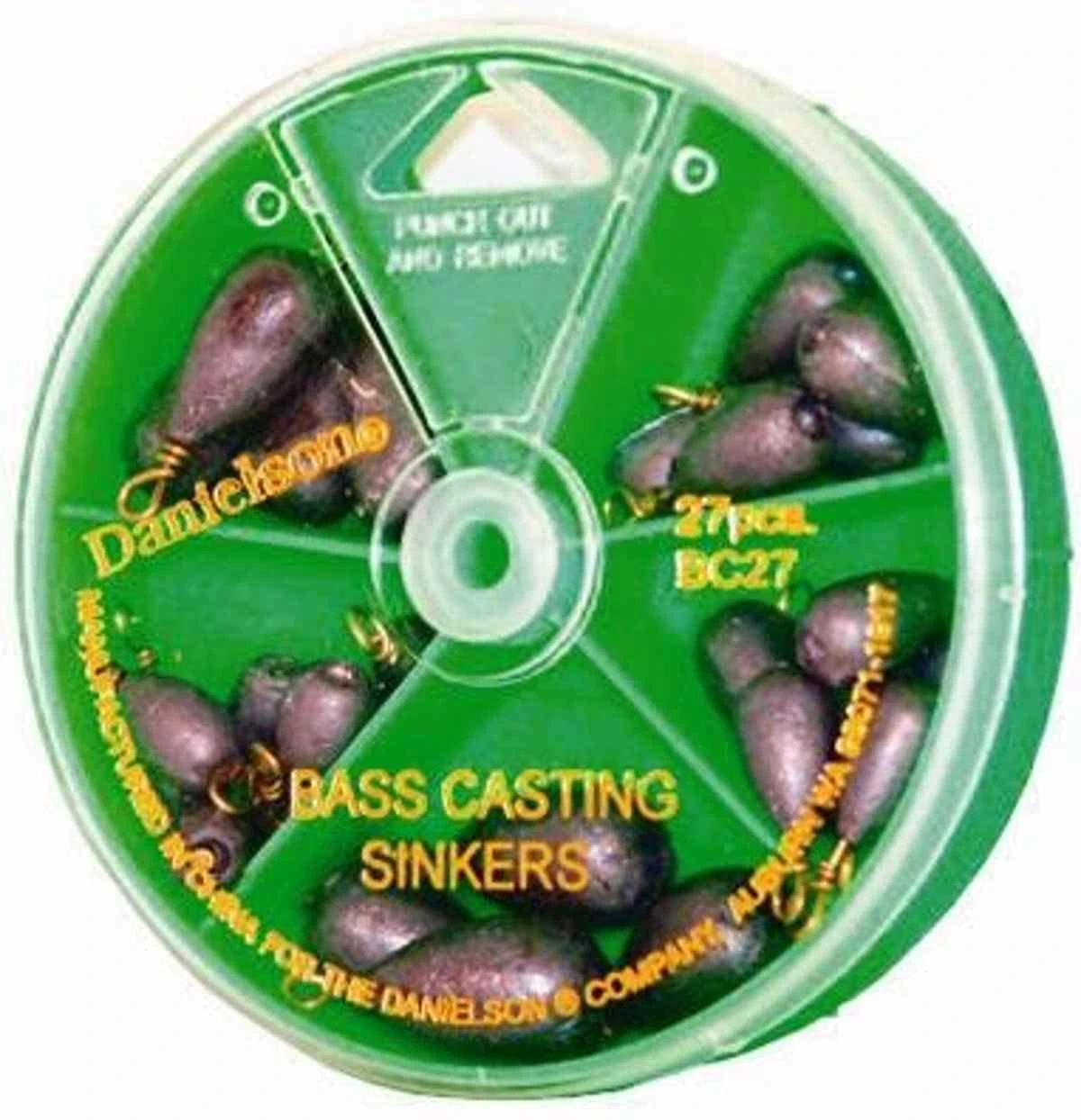 DANIELSON Sinker Selector Bass Casting 2 - 27-pc, Assorted sizes