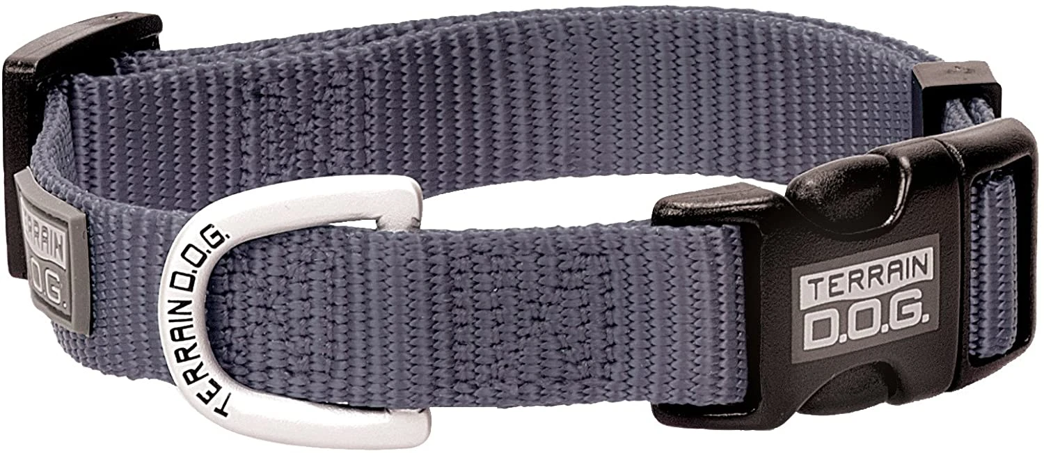 COLLAR SNAP N GO MD DK GRAY