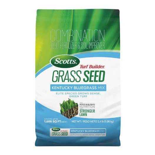 Scotts Turf Builder® Grass Seed Kentucky Bluegrass Mix, 2.4 Lbs.