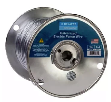 BEKAERT Electric Fence Wire, 14 Gauge, 1320'