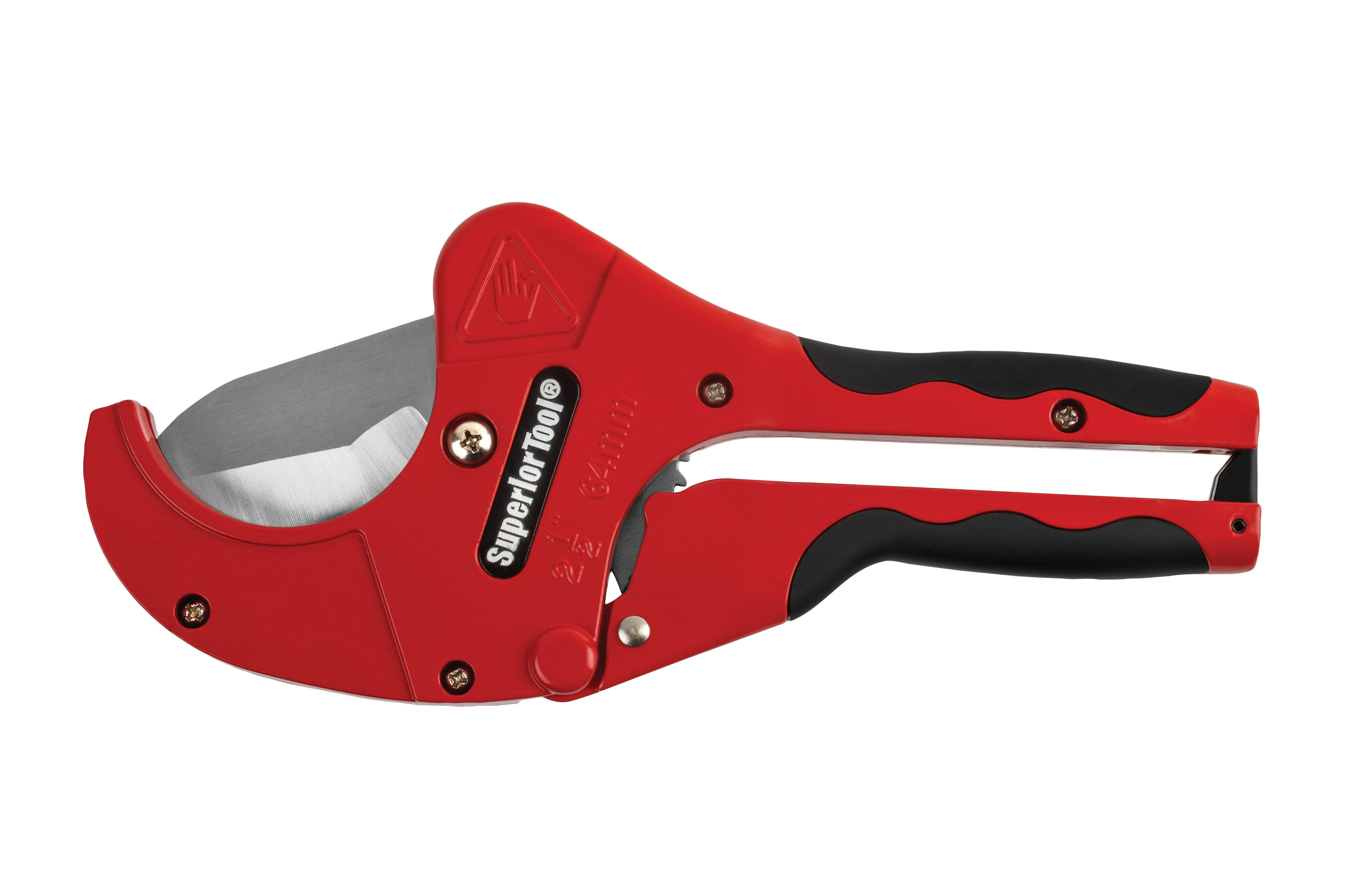 Superior Tool 2“ Soft Grip Ratcheting PVC Cutter