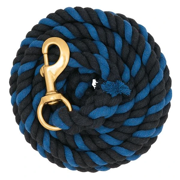 COTTON LEAD ROPE BLACK/BLUE
