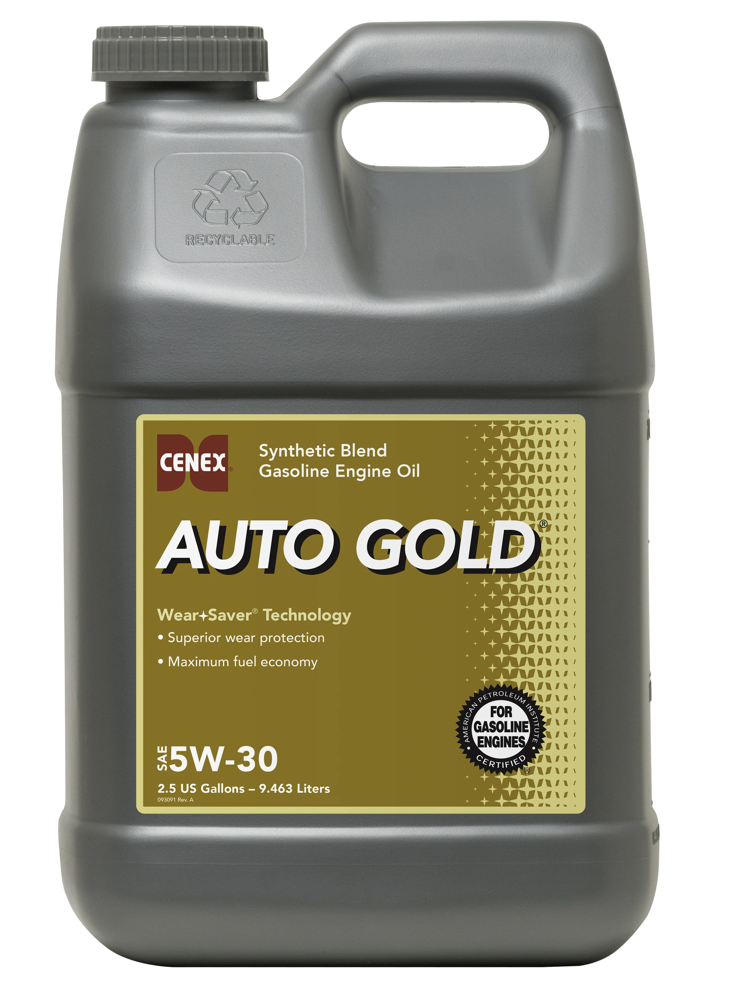 5W30 AUTO GOLD Synthetic Blend Gasoline Engine Oil - 2.5Gal.