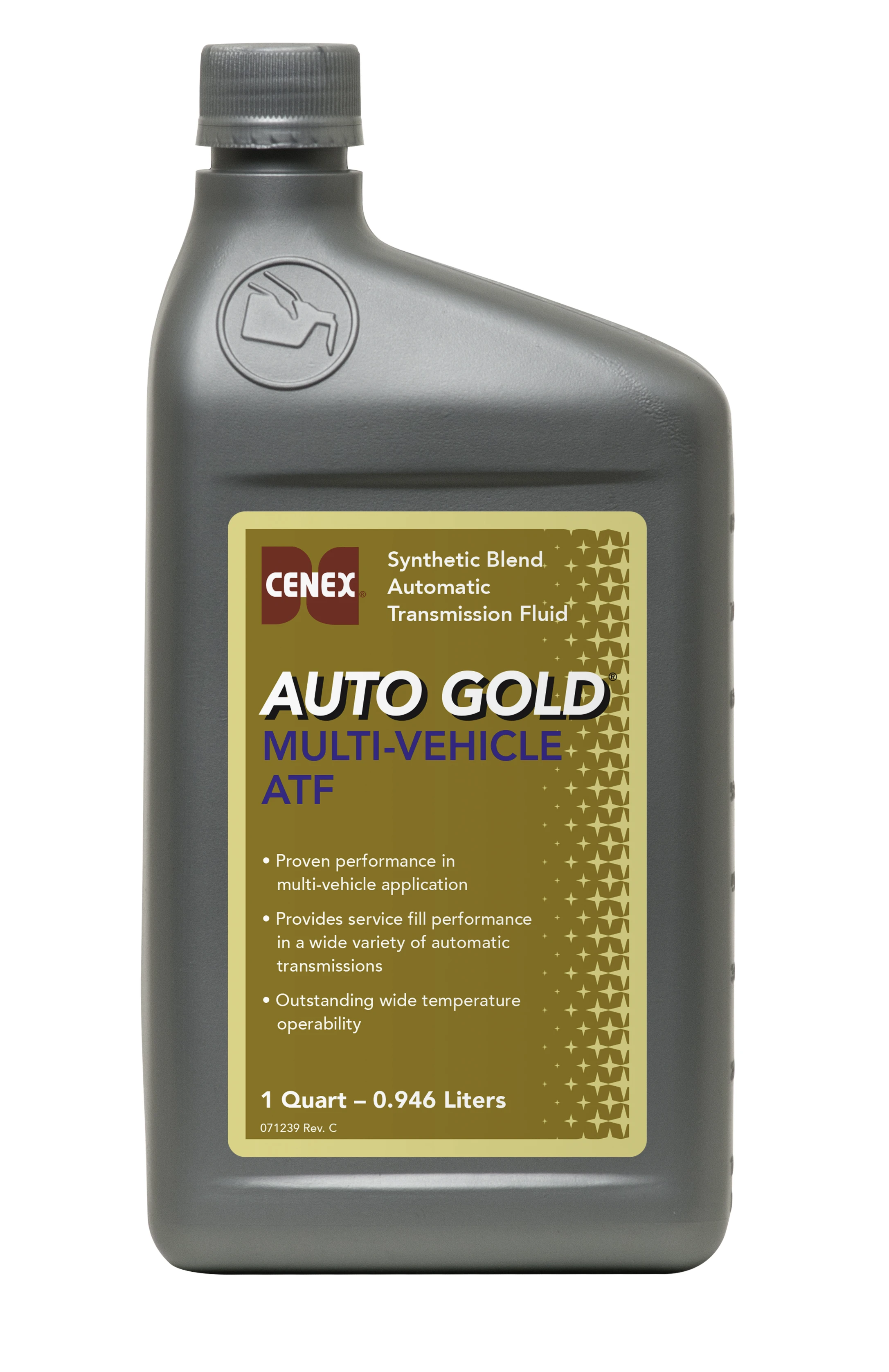 CENEX Auto Gold® Multi-Vehicle ATF Synthetic Blend Automatic Transmission Fluid - 1QT.