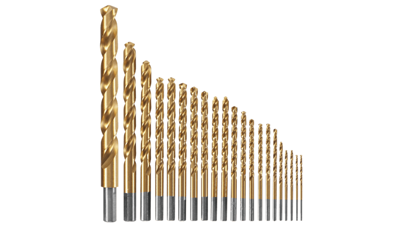 Bosch 21 pc. Titanium-Coated Metal Drill Bit Set