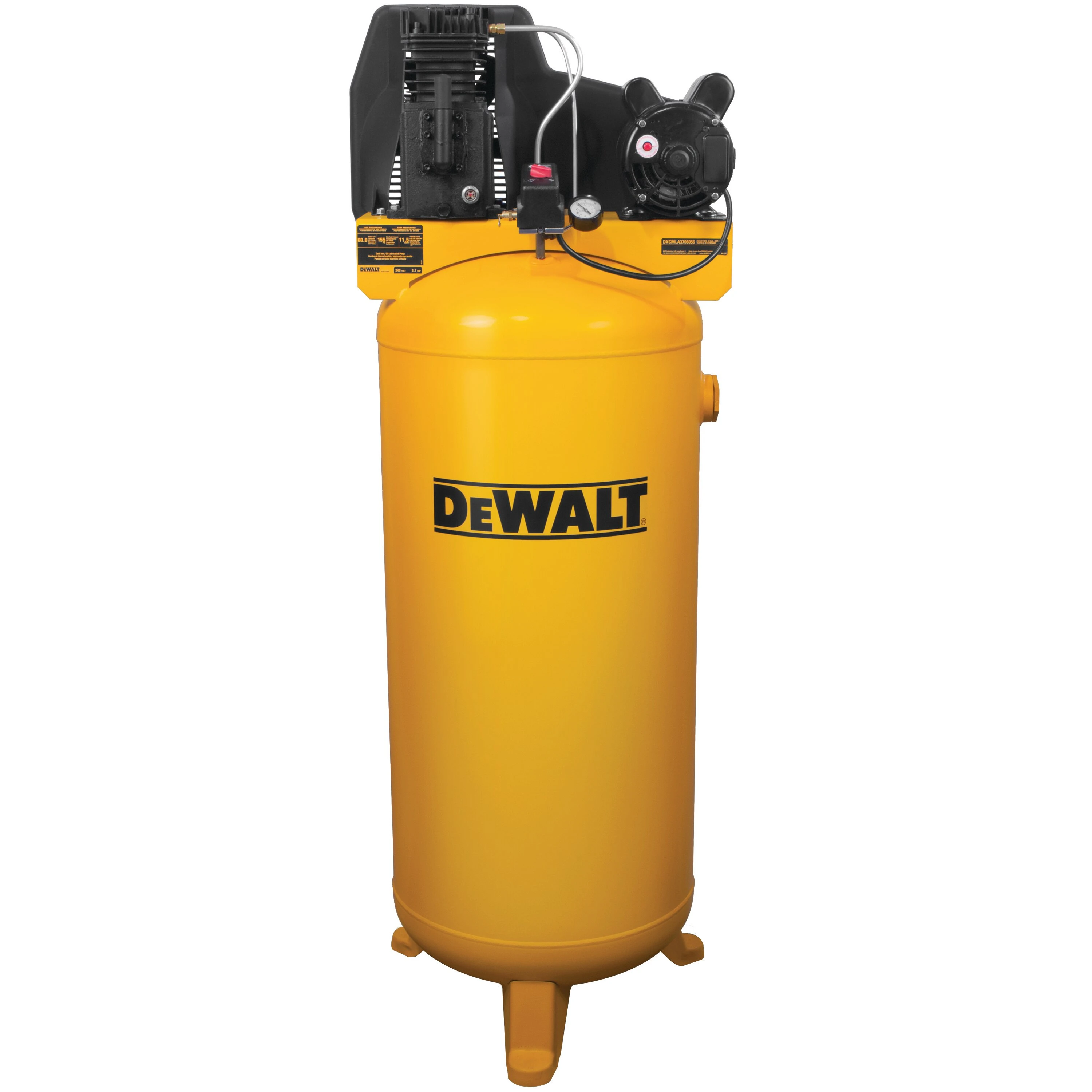 DEWALT Stationary Electric Air Compressor, Vertical, 240-Volt, 60-Gallons