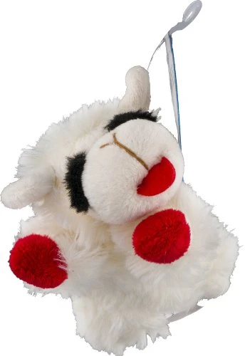 MULTIPET Mini Lamb Chop Squeekie Dog Toy, 6-In.