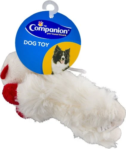 MULTIPET Mini Lamb Chop Squeekie Dog Toy, 6-In.