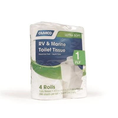 CAMCO RV & Marine Toilet Tissue, 500-Sheets, 4-Pk.