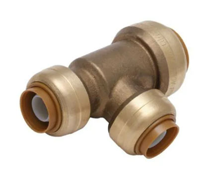 SHARKBITE 3/4 x 1/2 x 1/2-In. Reducing Pipe Tee, Lead-Free