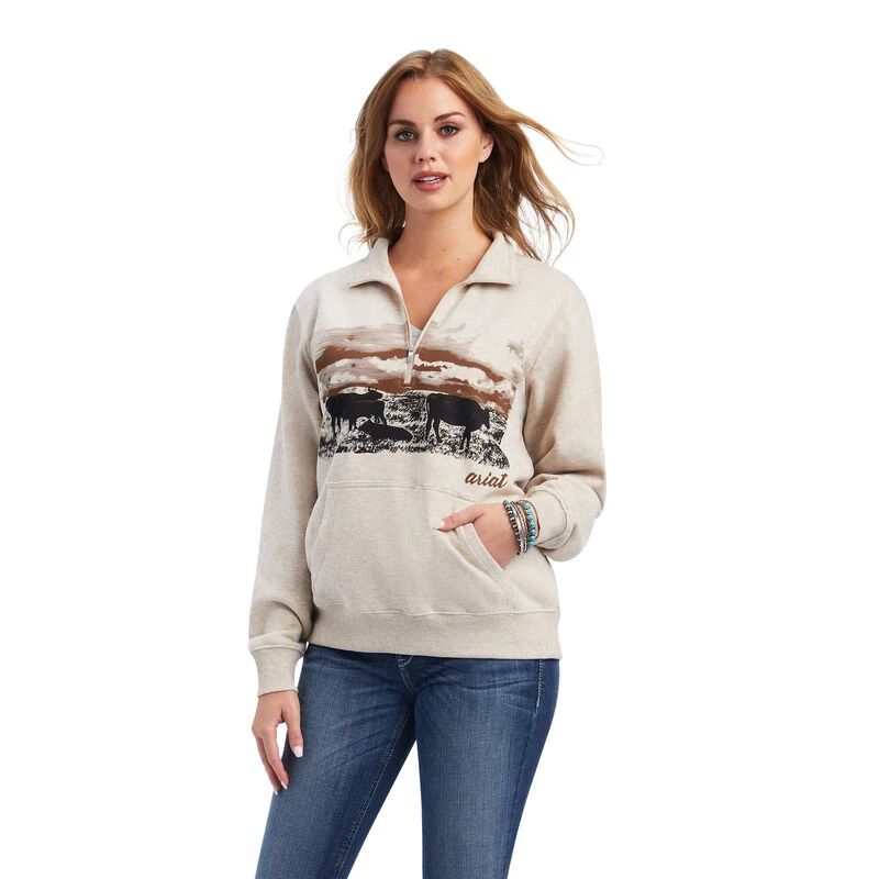 WMS SCNIC 1/2 SWTSHRT WHT 3X