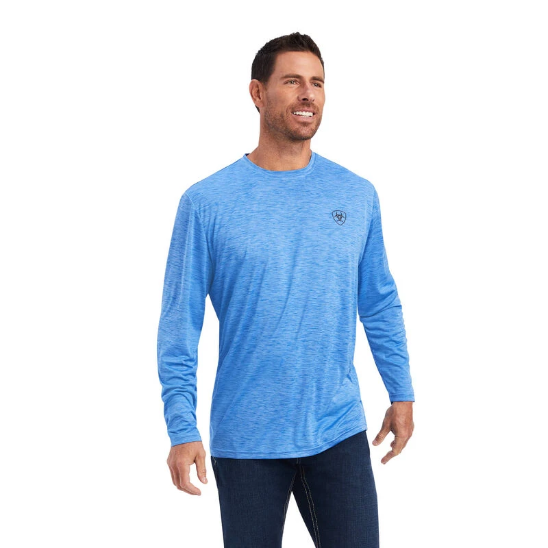 MNS CHARGER LOGO LS BLUE MED